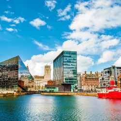 Vista panorámica de la ciudad de Liverpool