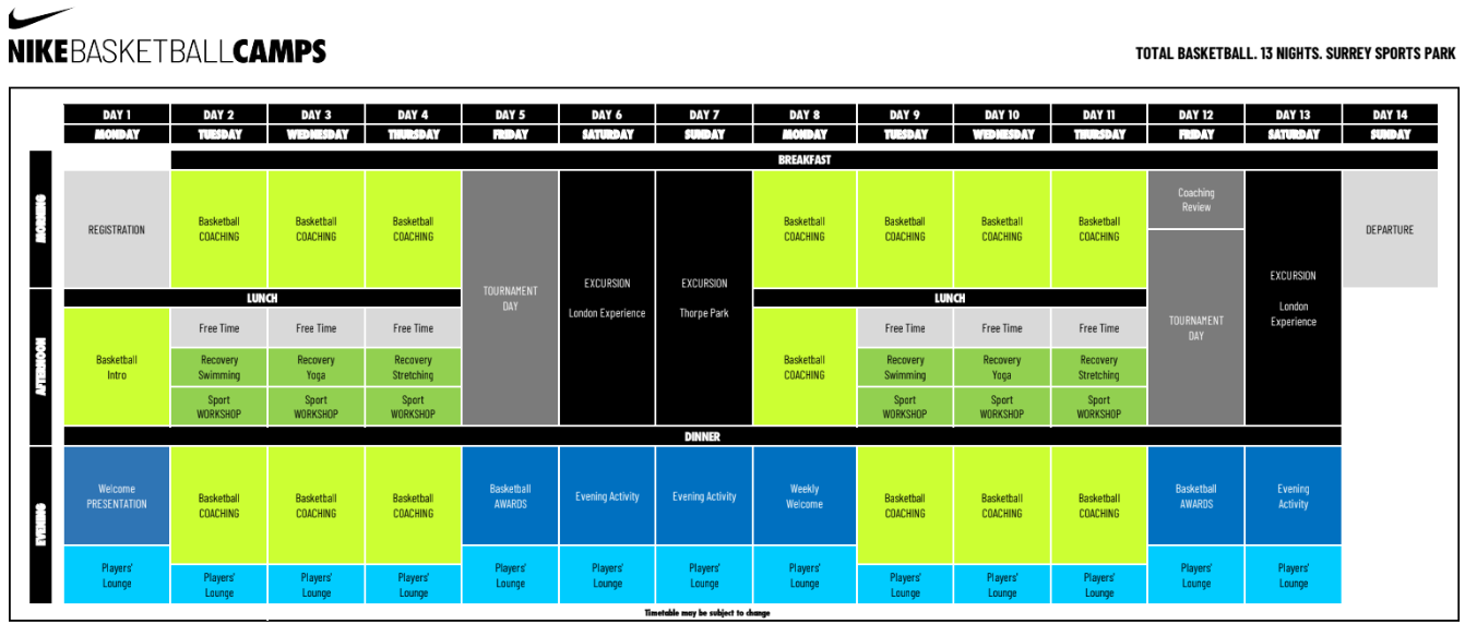 horario ejemplo baloncesto total