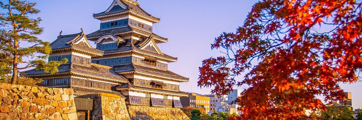 Castillo de Matsumoto en Nagano, Japón