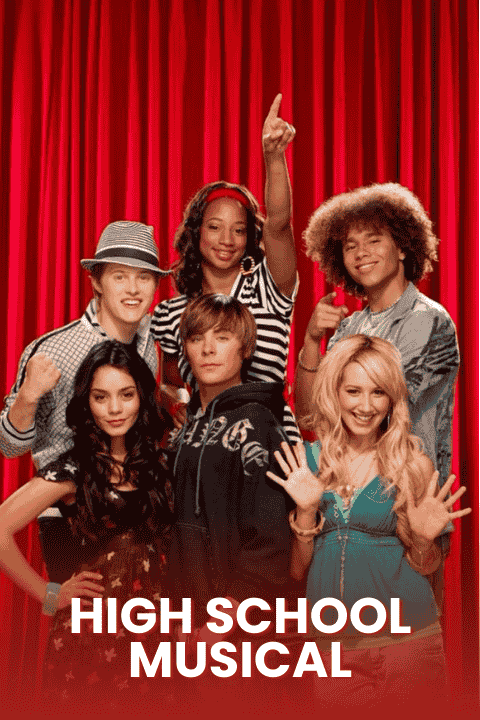Póster de la película americana "High School Musical"