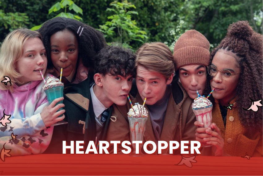 Póster de la serie británica "Heartstopper"